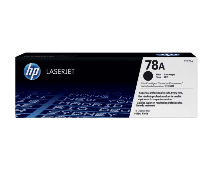 HP CE278A original toner product packaging