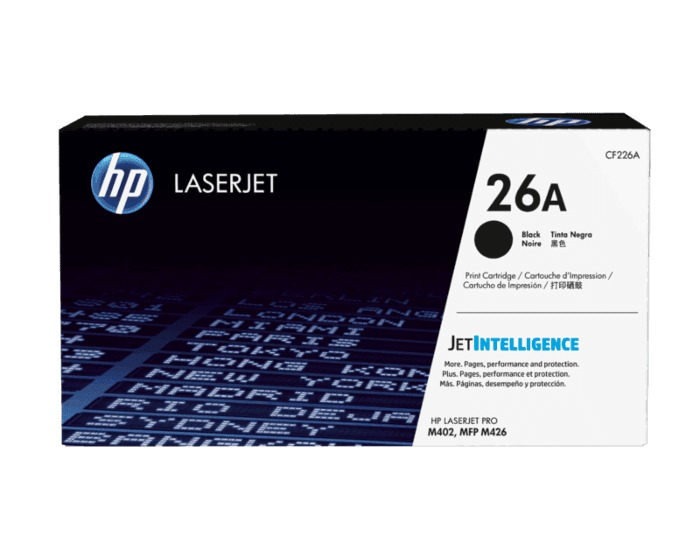 HP CF226A original toner product packaging