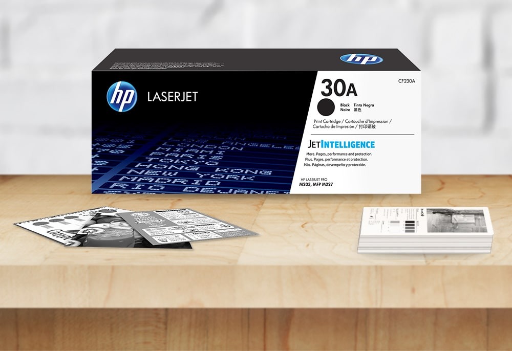 HP CF230A original toner product packaging