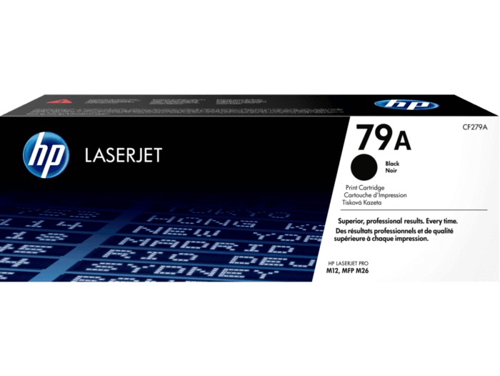 HP CF279A original toner product packaging