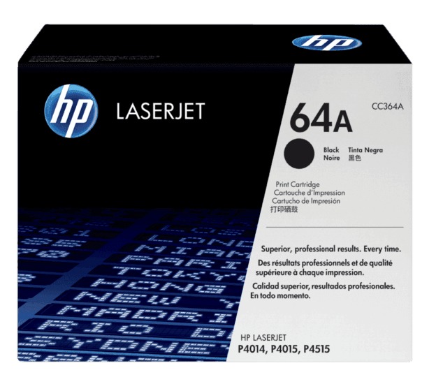 HP CC364A original toner product packaging