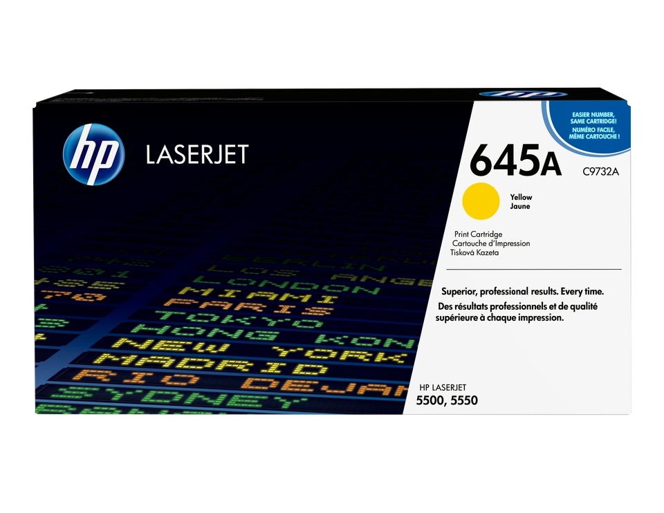 HP C9731/2/3A(CYM) original toner product packaging
