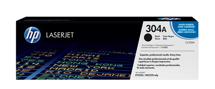 HP CC530A(Black) original toner product packaging