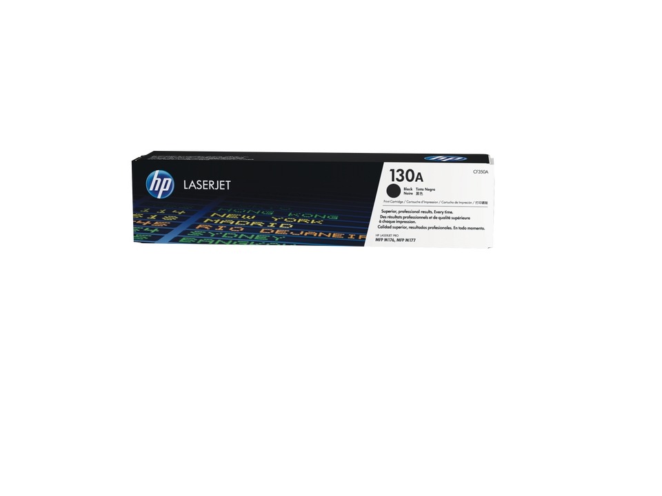 HP CF350A (Black) original toner product packaging
