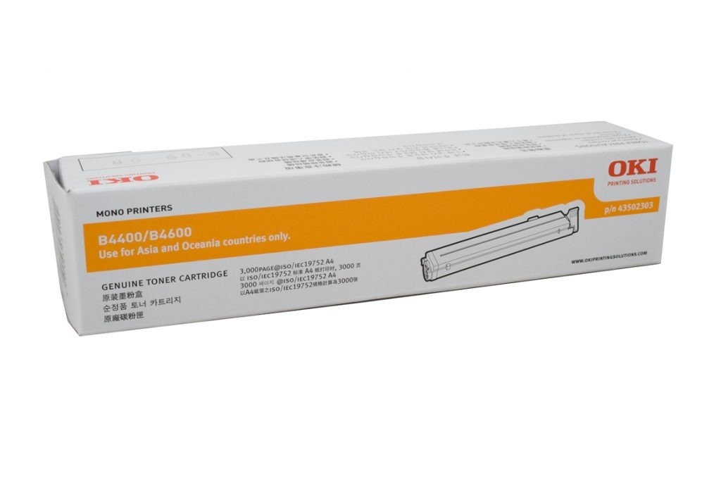 OKI B4400/4600 (3K) original toner product packaging